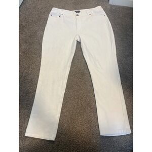 E39 by Eric White Straight Leg Jeans Size 14 Classic Everyday Comfort